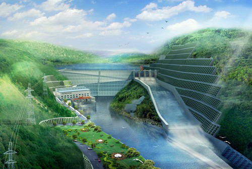 新州镇老挝南塔河1号水电站项目